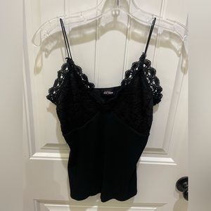 Black Cami with Lace details